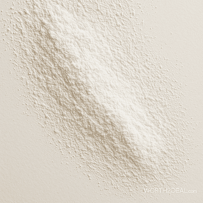 Flat-lay dolomite powder texture