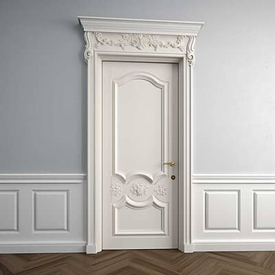 Luxury 3D HDHMR Moulding Door with Deco Paint