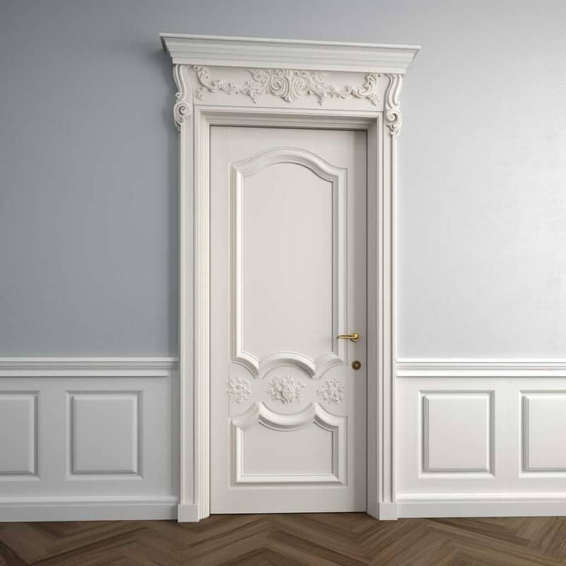 Luxury 3D HDHMR Moulding Door with Deco Paint