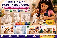 Reusable Dora Keepsake Plate & Birds DIY Painting Kit – Set of 4