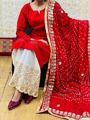 Bandhani Dupatta Set