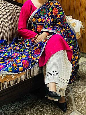 Chikankari Suit With Phulkari Dupatta Catalogue 1
