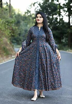 Pure Cotton Anarkali Suit