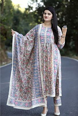 Pure Cotton Naira Cut Style Suit