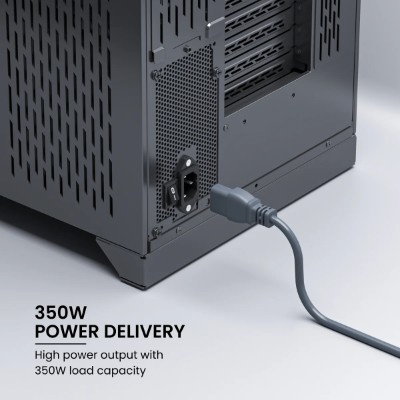 Portronics Konnect G1 Desktop Power Cable with 350W Load Capacity for Desktop, PC & Printers, Monitor, 1.5 Meter Cable Length(Grey) Portronics Konnect G1 Desktop Power Cable with 350W Load Capacity for Desktop, PC & Printers, Monitor, 1.5 Meter Cable Length(Grey)