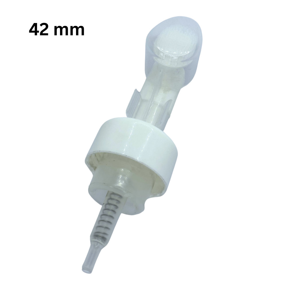 42mm Foam Pump BRUSH Cap - WHITE 42mm Foam Pump BRUSH Cap - WHITE