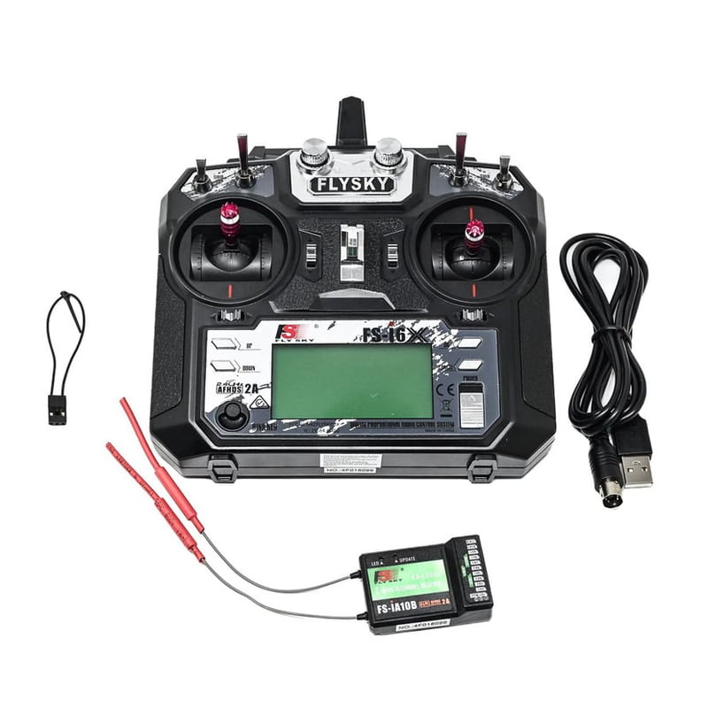 Flysky FS-i6X 2.4GHz 6CH AFHDS 2A RC Transmitter With FS-iA10B 2.4GHz 10CH Receiver