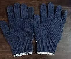 cotton knitted gloves