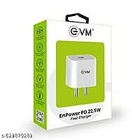 EVM ENPOWER (EVM-PD-011) 22.5W High-Speed Fast Charging PD Charger (White)