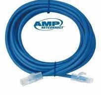 Amp Cat6 2Mtr Patch Cord Blue Colour