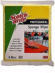 3M Sponge Wipe Pkt of 4 Pcs 3M Sponge Wipe Pkt of 4 Pcs