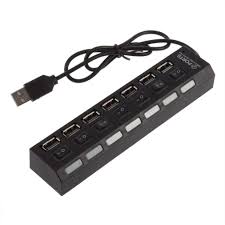 ADNet USB HUB  2.0 Hub 7Port with switch (AD-819)