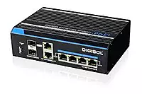 DIGISOL Unmanaged Din-Rail Industrial PoE Gigabit Switch, DG-IS1006GP