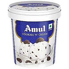 AMUL CUPS COOKIES N CREAM 125ML