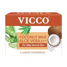 VICCO COCONUT MILK ALOE VERA BATHING BAR 100GM