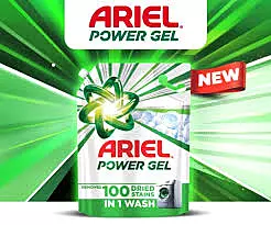 ARIEL POWER GEL FRONT LOAD 3KG