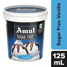 AMUL SUGAR FREE VANILLA 125ML
