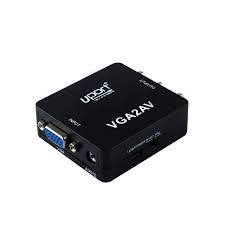 UPORT VGA to AV Mini Converter – New Release! Convert VGA signals to AV easily. Compact design, plug-and-play functionality, perfect for presentations and home use. High-quality video output!