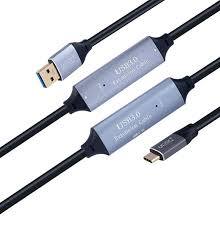 Uport Type-C to USB 10M Cable – Active High Speed, designed for fast data transfer and charging. Durable construction ensures reliability. Perfect for connecting devices over long distances.