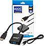Uport HDMI to VGA Adapter (No Audio) - Connect HDMI devices to VGA displays. Compact design, plug and play, supports 1080p resolution. Ideal for projectors, monitors, and older TVs.