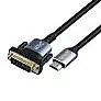 Uport DVI to HDMI Cable 3M (24+1 Pin) offers high-quality video and audio transmission. Ideal for connecting DVI devices to HDMI displays. Durable design ensures reliable performance.