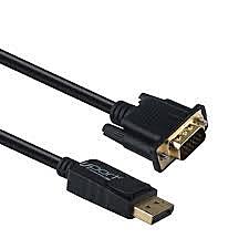 UPORT DisplayPort to VGA Cable 1.8M - Connect DisplayPort devices to VGA displays. High-quality video, durable, flexible setup, ideal for presentations.