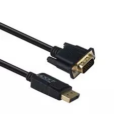 UPORT DisplayPort to VGA Cable 1.8M - Connect DisplayPort devices to VGA displays. High-quality video, durable, flexible setup, ideal for presentations.