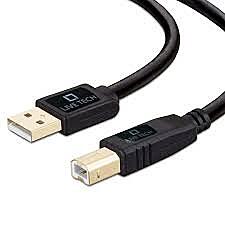 Live Tech LT-FLOW USB Printer Cable 1.5M – Reliable Connection for Printers & Scanners