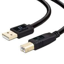 Live Tech LT-FLOW USB Printer Cable 1.5M – Reliable Connection for Printers & Scanners