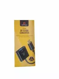 Live Tech LT-CLIQ DP to VGA Adapter enables seamless connection of DisplayPort devices to VGA monitors. Compact design, plug-and-play functionality, and supports resolutions up to 1080p.
