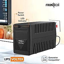 Frontech FT-2571 – VOLTEX UPS with stable battery backup, voltage regulation, and overload protection for uninterrupted device safety.