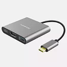HAMMOK ZEST Type-C 3-in-1 Converter Hub! This versatile hub features USB-C, HDMI, and USB 3.0 ports, allowing seamless connectivity for your devices. Compact and portable design!