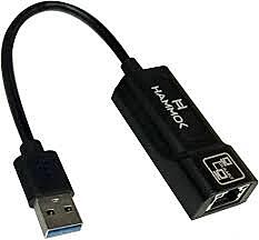 HAMMOK POLKA USB 3.0 Gigabit LAN Adapter offers high-speed internet connectivity with plug-and-play functionality. Compact design, ideal for laptops and desktops, ensuring stable network performance.