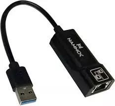 HAMMOK POLKA USB 3.0 Gigabit LAN Adapter offers high-speed internet connectivity with plug-and-play functionality. Compact design, ideal for laptops and desktops, ensuring stable network performance.
