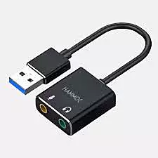 Hammok Cozy USB Sound Card. This 7.1 channel device enhances your sound quality, perfect for gaming and music. Plug and play for instant audio upgrade!