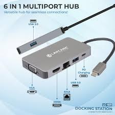 Docking Station LC-601 – USB-C & USB-A Hub, HDMI, Ethernet, Charging