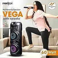 Frontech SW-0208 delivers rich 2.1 channel sound with deep bass and crisp highs—perfect for music, movies, and gaming.