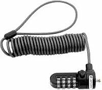 Lapcare LNL‑9292: keyless 3‑digit combo numeric lock for laptops and accessories featuring 1.7 m stainless‑steel cable, cut‑resistant PVC coating—convenient & secure.