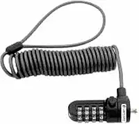 Lapcare LNL‑9292: keyless 3‑digit combo numeric lock for laptops and accessories featuring 1.7 m stainless‑steel cable, cut‑resistant PVC coating—convenient & secure.