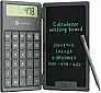 Portronics Ruffpad Calc – A versatile device combining a calculator and an LCD writing pad. Ideal for quick calculations and notes, featuring a sleek grey design for modern users.