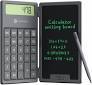 Portronics Ruffpad Calc – A versatile device combining a calculator and an LCD writing pad. Ideal for quick calculations and notes, featuring a sleek grey design for modern users.