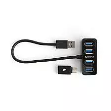 Coconut UH11 4-Port USB Hub (Expand Connectivity, 4 USB Ports, Compact Design, Perfect for Home & Office, Plug & Play, 1 Year Warranty)