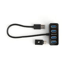 Coconut UH11 4-Port USB Hub (Expand Connectivity, 4 USB Ports, Compact Design, Perfect for Home & Office, Plug & Play, 1 Year Warranty)