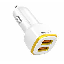 Lapcare LCC‑213 Car Charger (15 W, Dual USB‑A Ports, Over-Current & Short-Circuit Protection, Compact Design, Safe Travel, 1 Year Warranty)