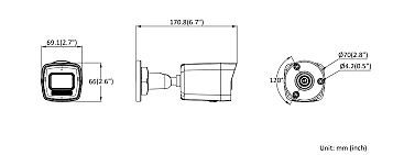 HIKVISION 6 MP 2.0 Fixed Bullet Network Camera (DS-2CD3061G2-LIUF)