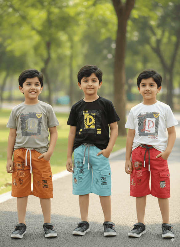 Boys' Casual Printed T-Shirt & Shorts Set D.46.2126 B.1483