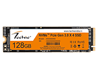 Techie M.2 NVMe SSD (128Gb) offers lightning-fast data transfer speeds, compact design for easy installation, and reliable performance for gaming and professional applications. Upgrade your storage!