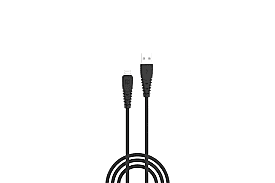 Portronics POR 655 Konnect Core Lightning Cable – 2.4A Fast Charging Extra Thick 1m Black