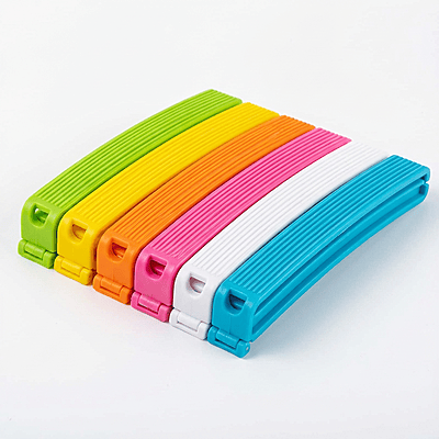 Tosaa 18 Pcs - 3  Plastic Food \ Clip Sealer Large,Medium,Small \ Clips Vacuum Sealer (Multicolor)