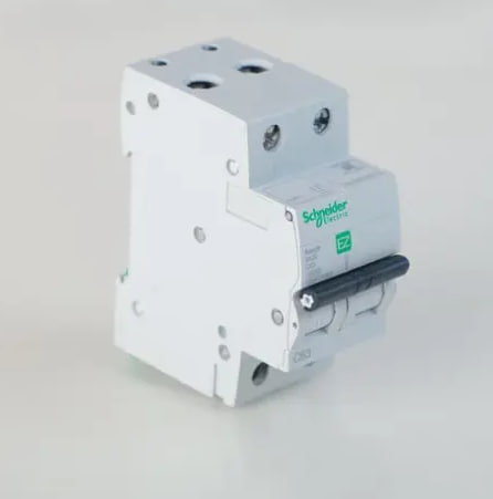 Schneider Electric MCB 2P, 63 A, C curve, 10000 A 240V (Pack of 1)